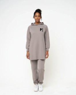 Grey Relaxed Hoodies