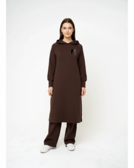 Brown Hooded Abaya